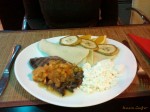 Grillezett strucc szelet narancs lekvárral, indzserával, tehén túróval